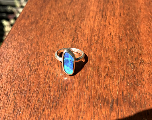 MISE À JOUR : Bague en opale bleue