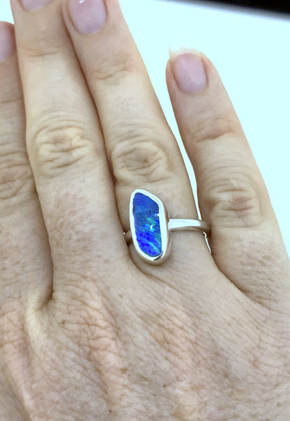 MISE À JOUR : Bague en opale bleue