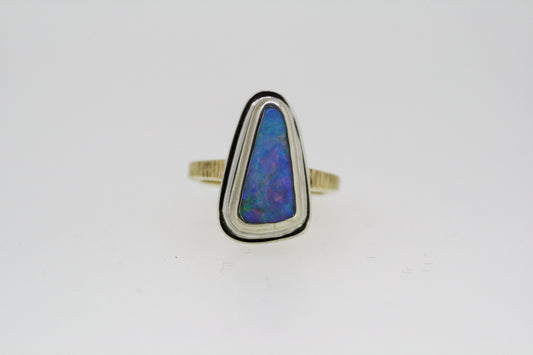 MISE À JOUR : Bague en opale boulder solide de 4,2 ct