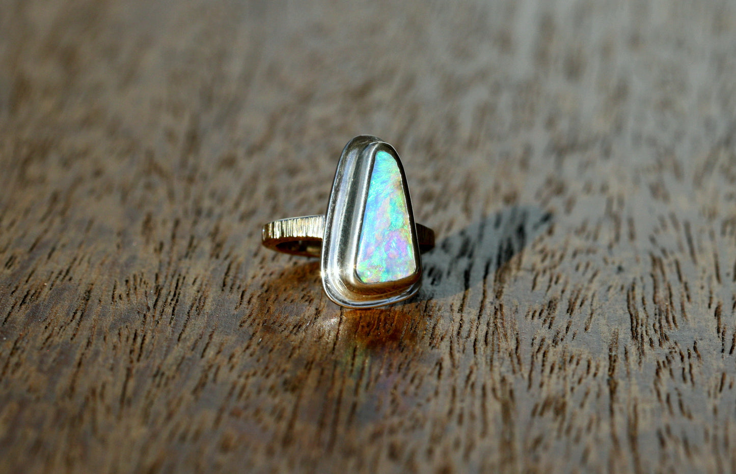 UPDATE: 4.2ct Solid Boulder Opal Ring