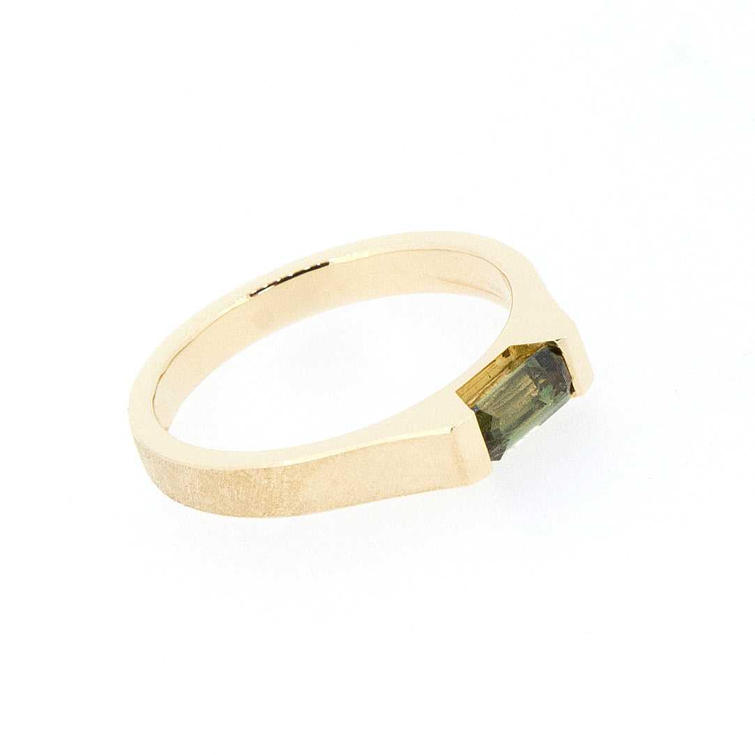 Harvest - Australian Sapphire Green 18ct Gold Ring