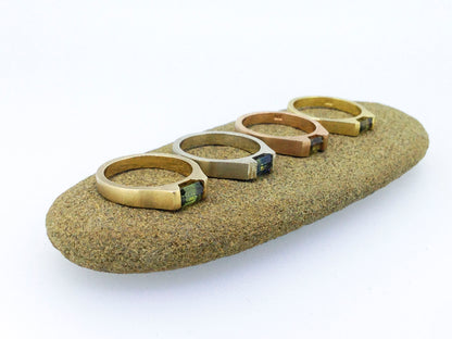 Harvest - Australian Sapphire Ring Green 9ct Gold Ring