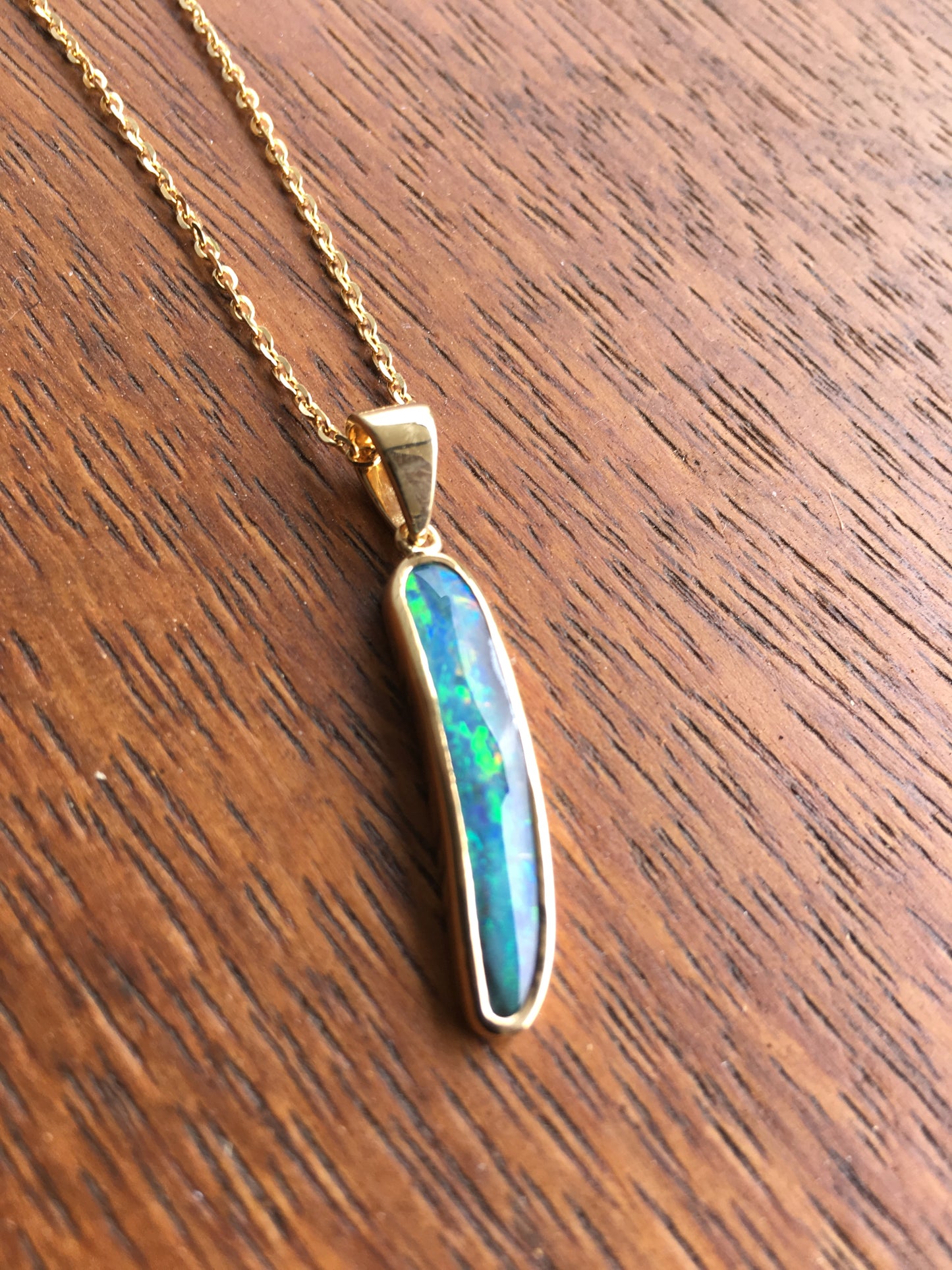 Totem Pendant | Queensland Boulder Opal 18ct Gold