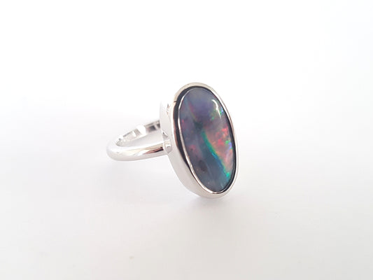 MISE À JOUR : Rainbow Queensland Boulder Opal Silver