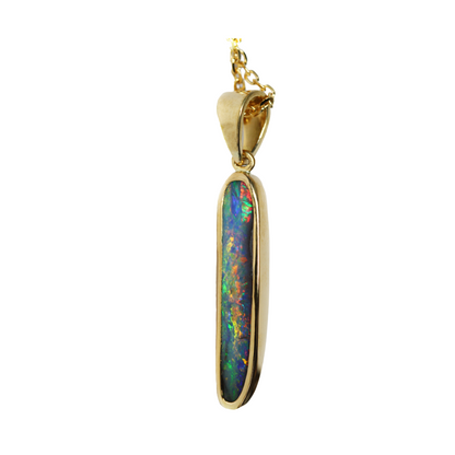 Totem Pendant | Queensland Boulder Opal 18ct Gold